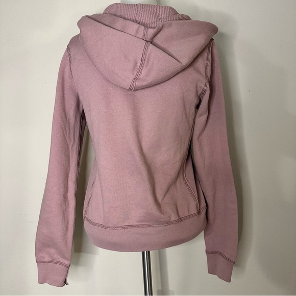 Abercrombie & Fitch Y2K Dusty Rose Pink Zip-up Hoodie - Picture 5 of 6